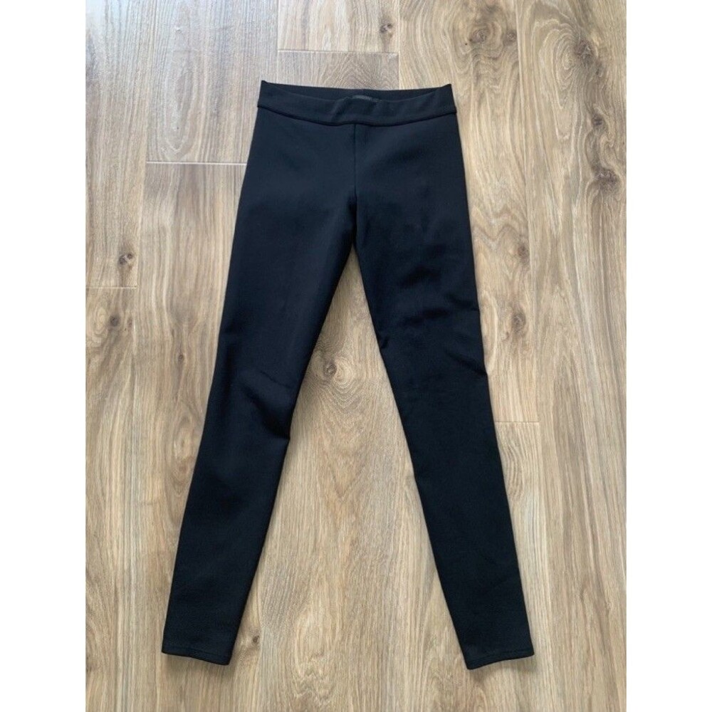 The Row Woolworth Leggings Women S Black Mid Rise Ankle Stretch Pants